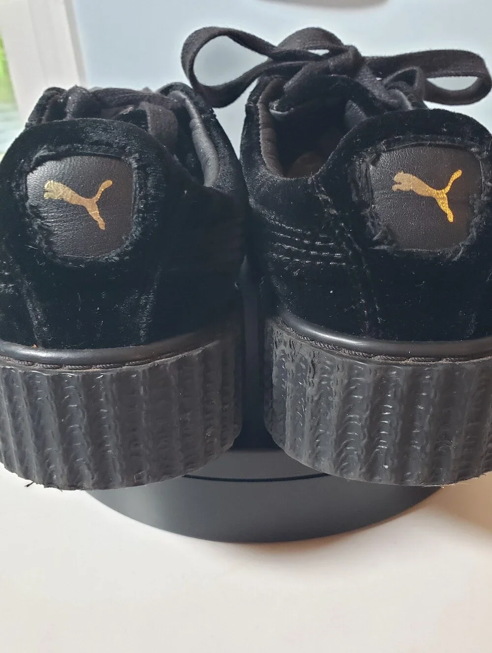 Puma X Fenty Creeper Velvet Platform 7.5 Sneaker Shoes Goth Grunge Fair Wear Fit